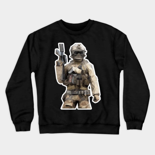 Poly Soldier Crewneck Sweatshirt by jesse_kyle_